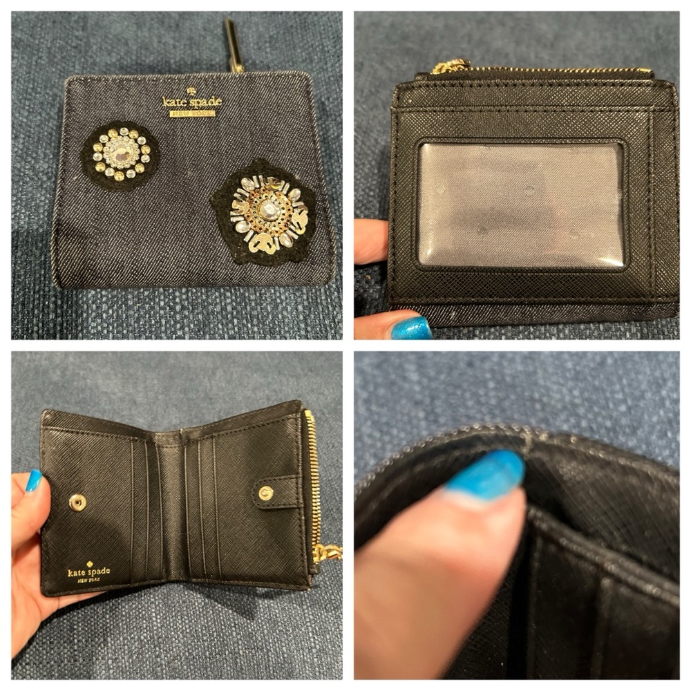 Kate Spade Cameron Street Lottie Denim Satchel and matching Wallet - Picture 14 of 16